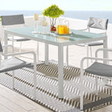 EEI-3576-WHI Raleigh Dining Table, White, 35.5 x 59 x 29