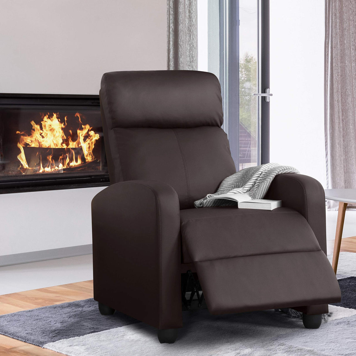 Recliner Chair Home Theater Seating PU Leather Recliner Sofa