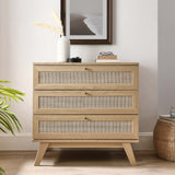 Soma 3-Drawer Dresser in Oak, 31 x 18.5 x 30