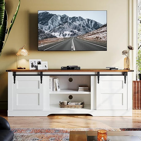 Fireplace TV Stand with 18” Electric Fireplace, 58” TV Console Stand