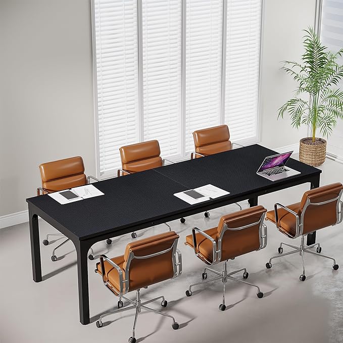 6.5 FT Conference Room Table, 78.74" W x 27.56" D Large Office Conference Table