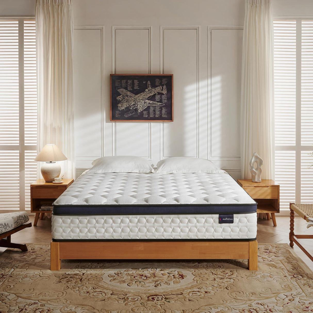 Queen Size Mattress,14 Inch Queen Mattress in a Box,Hybrid Mattress