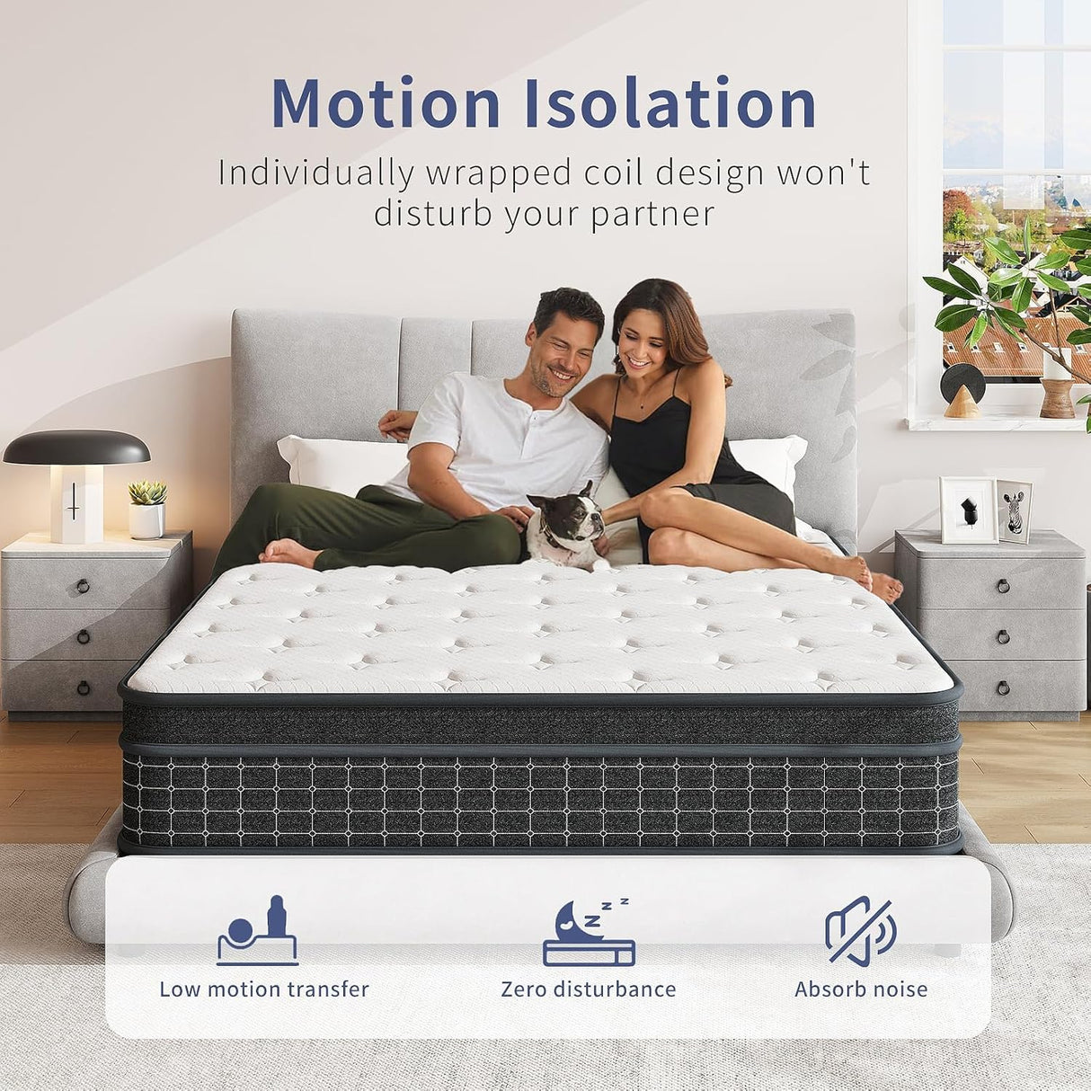 King Hybrid Mattress - 12 Inch Medium Firm