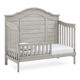 Simmons Kids Asher 6-in-1 Convertible Crib with Toddler Rail, Rustic Mist