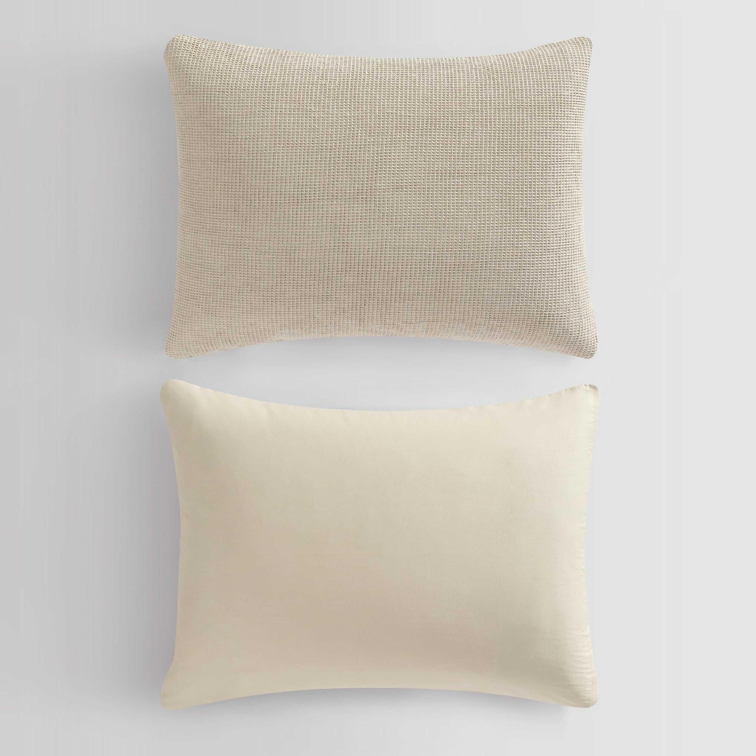 Super Soft Bedding with Modern Microwaffle Design, Casual Bed Essentials, Oeko-Tex Certified (Microwaffle Beige, King)