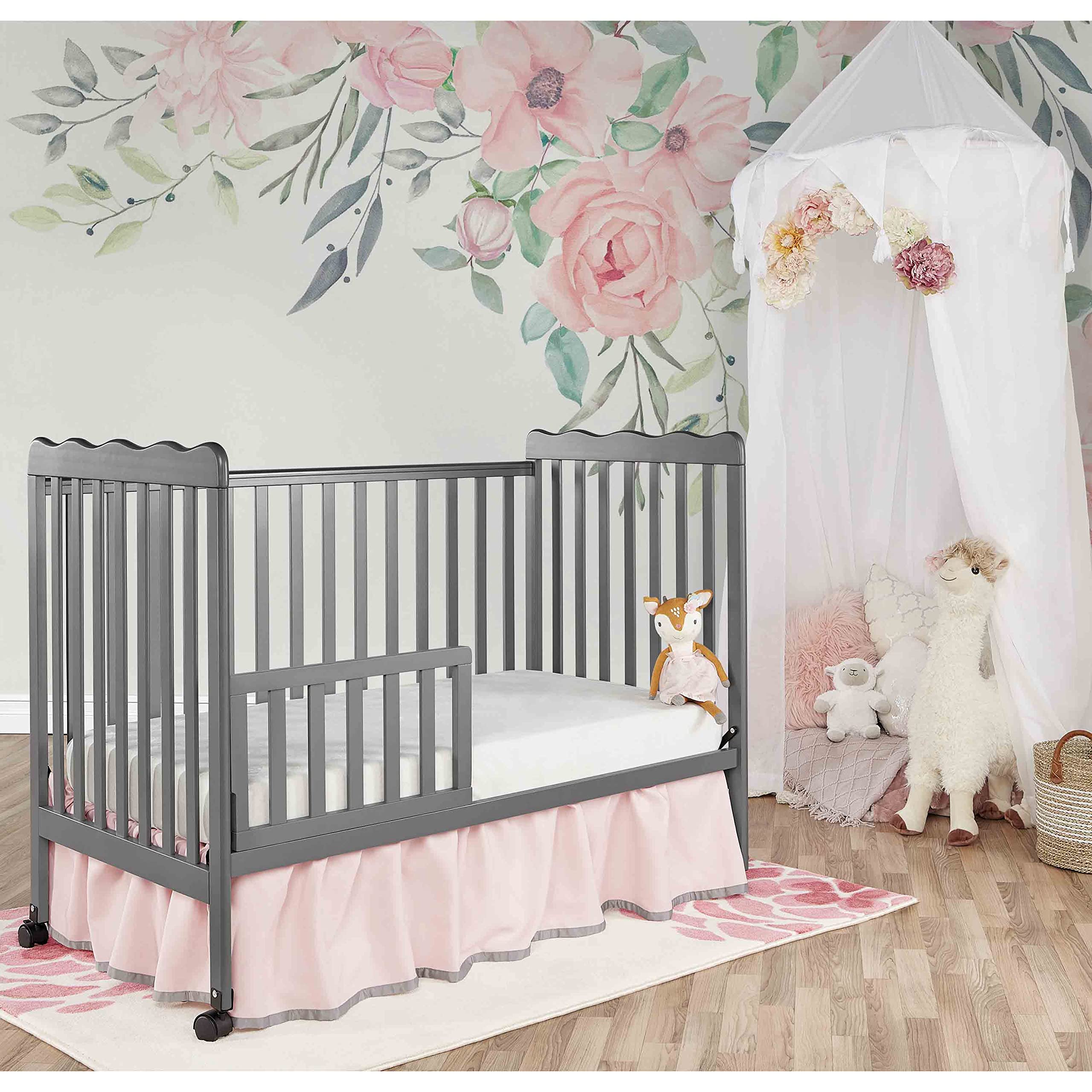 Carson Classic 3-in-1 Convertible Crib in Steel Grey