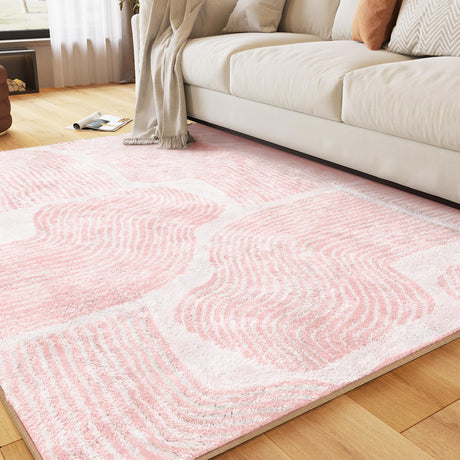 Zen Garden Area Rug - Ultra Soft Area Rug 3x5, Non Slip, Stain Resistant Living Room Rug,