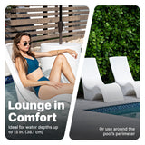 Vero Pool Chair, Fade-Resistant, Waterproof Patio Furniture for Sun Shelf