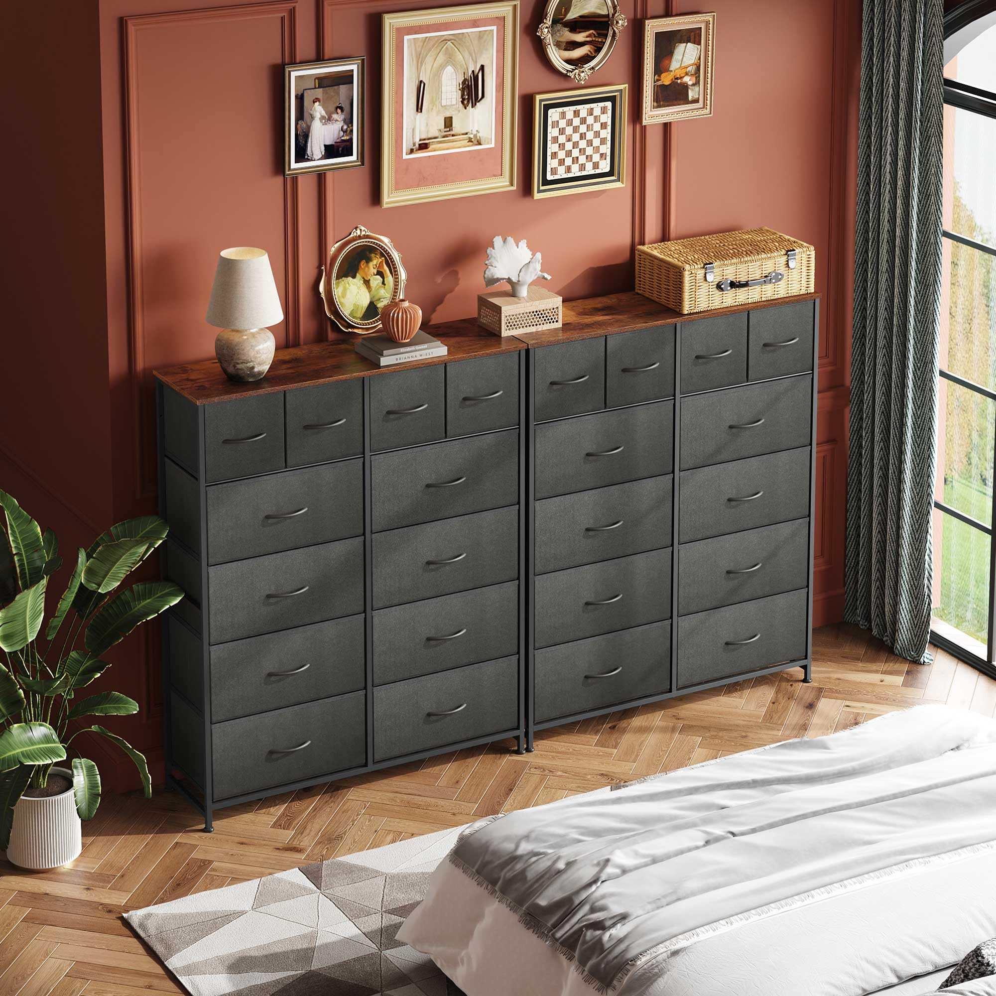 Tall Dresser for Bedroom with 12 Drawers