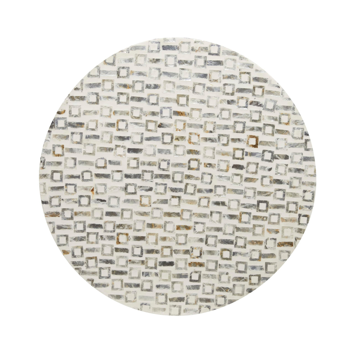 Contemporary Mother of Pearl Stool Accent,