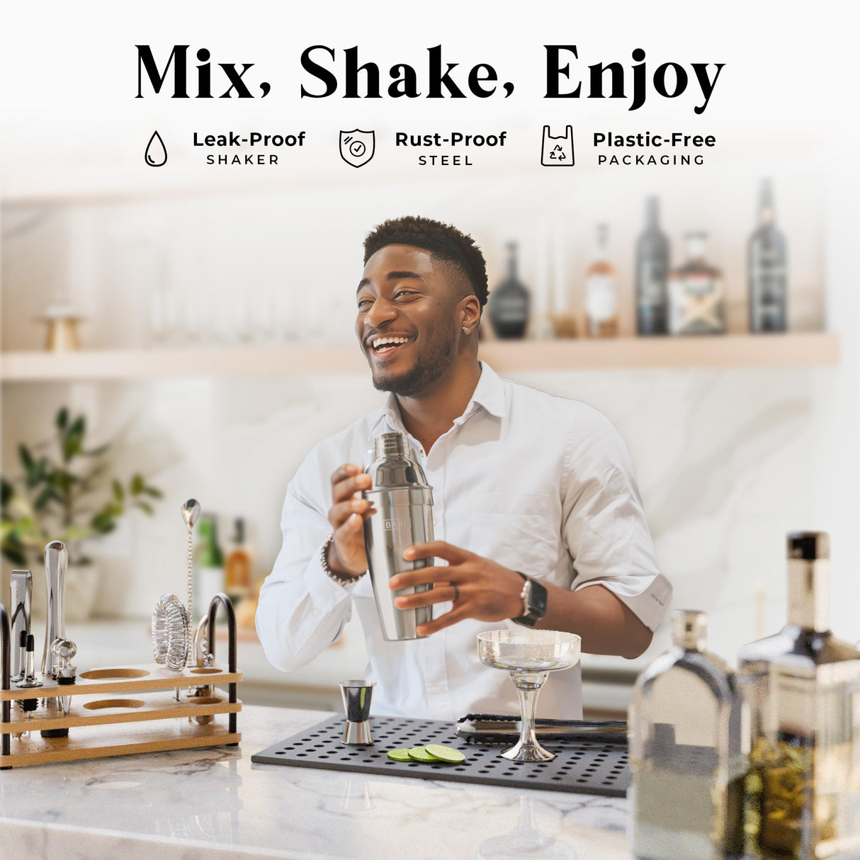 Mixology Bartender Kit Bar Set | 14-Piece Cocktail Shaker Set