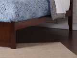 AR9032014 Metro Platform Bed with Twin Size Urban Trundle, Full, Walnut