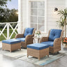 Patio Furniture 5 Pieces Outdoor Furniture Set Wicker Outdoor Sectional Couch with Patio