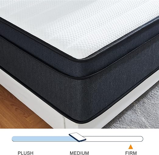 King Mattress, 12 Inch Hybrid Mattress in a Box with Memory Foam