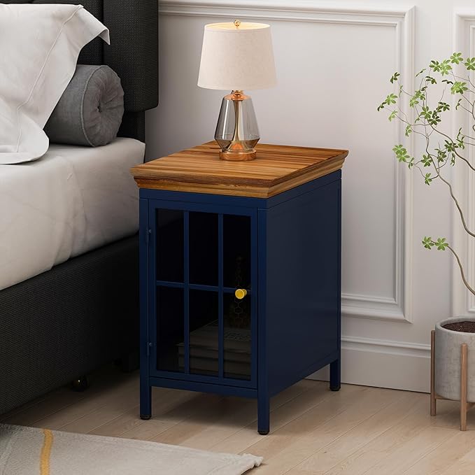 Night Stand, Bedside Table, Mint Green