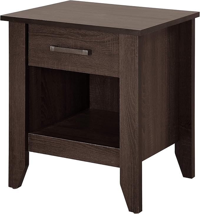Lennox G053-N, Gray End Table, Nightstand, 24" H x 18" W x 21" D