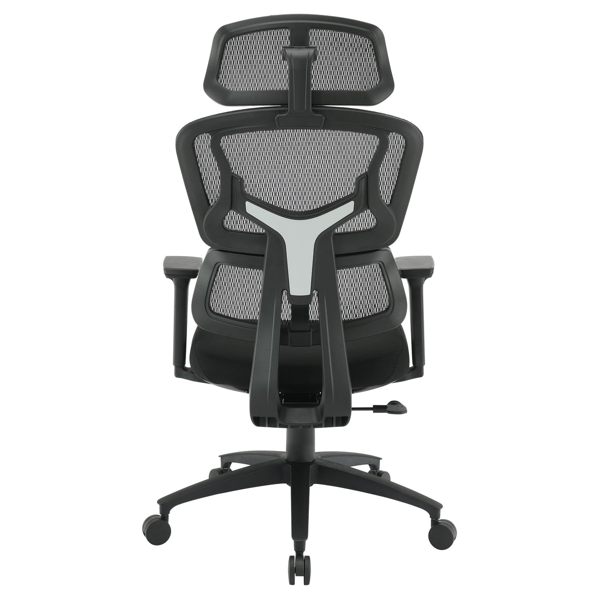 Executive Seating Mesh Back with Fabric Seat Manager's Office Chair, Adjustable Arms