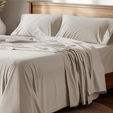 100% Cotton Sheets Queen Size - Soft Percale Sheets