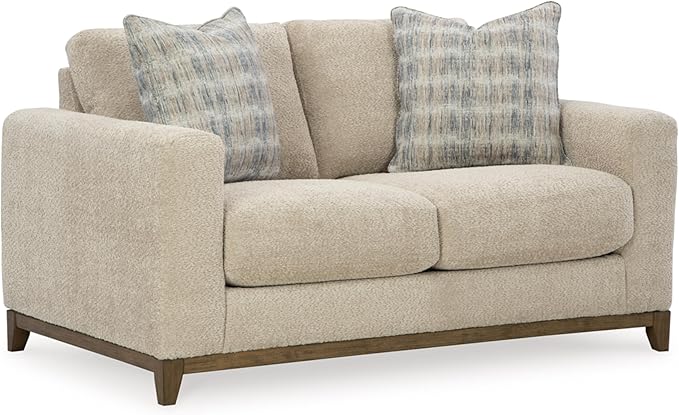 Signature Design by Ashley Parklynn Classic Loveseat for Living Room, Beige