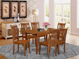 PSPO5-SBR-W 5 Piece Dining Set Includes a Rectangle Dining Room Table