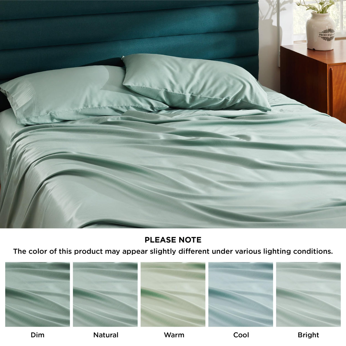 Lyocell Cotton Sheet Set - Cooling Bed Sheets Queen