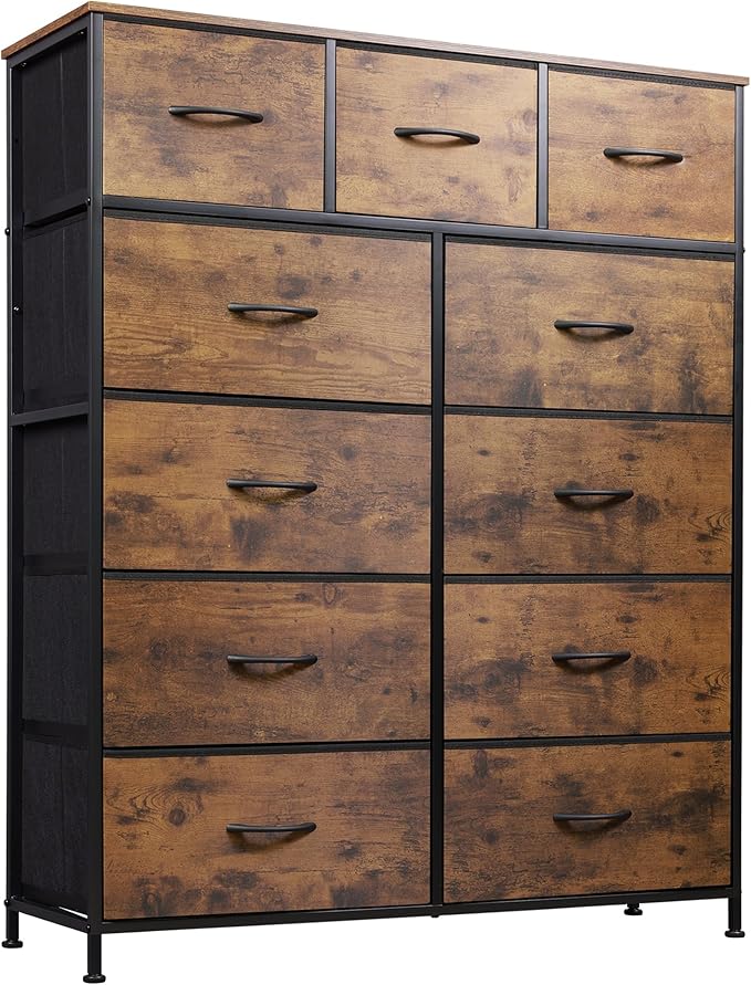 Tall Dresser for Bedroom, Fabric Dresser Storage Tower, Dresser & Chest