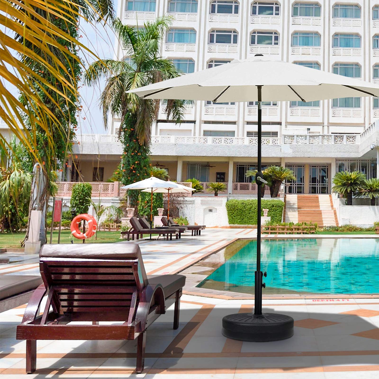 Simple Deluxe 20" Heavy Duty Patio Market Umbrella Base Stand