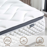 Full Mattress,12 Inch Full Size Mattress in a Box,Gel Memory Foam and Innerspring Hybrid Mattress with Individual Pocket Spring