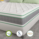 Full Size Mattress, 10 Inch Hybrid Mattress in a Box, Individually Wrapped Pocket Coils