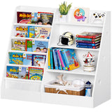 Tier Kids Bookshelf and Storage Organizer, Five Layer Sling Children Bookcase, Baby