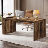 Inch Executive Desk, Farmhouse Large Wood Computer Writing Conference Table