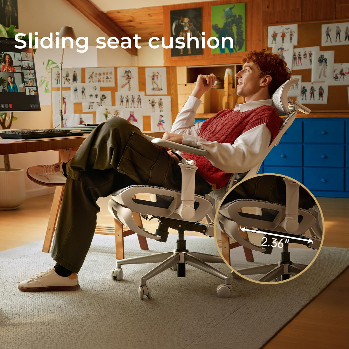 P2 Ultra Ergonomic Office Chair with 5D Lumbar Support