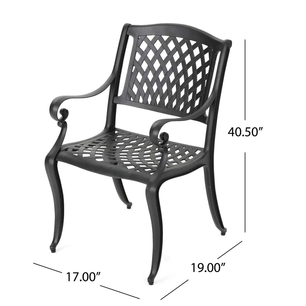 Hallandale Outdoor Cast Aluminum Chairs