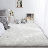 10x10 Oversized Faux Fur Area Rug - Super Soft White Shag Carpet