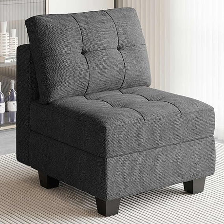 Sofa Couch with Storage Seats Convertible Sectional Couch