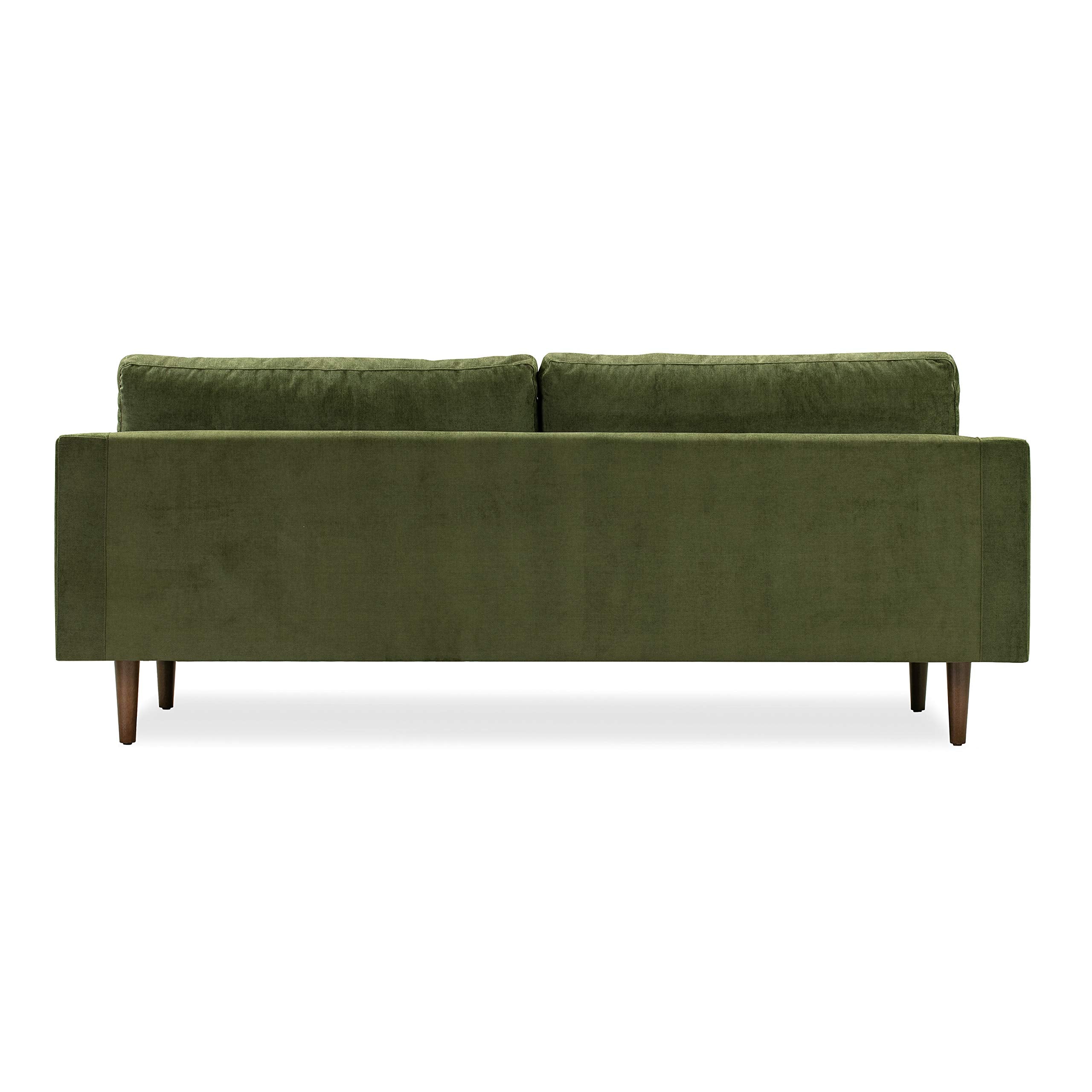 Napa Sofa, 88.5 inches, Distressed Green Velvet