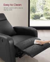 Recliner, Modern Power Recline Chair with Upholstered, Adjustable