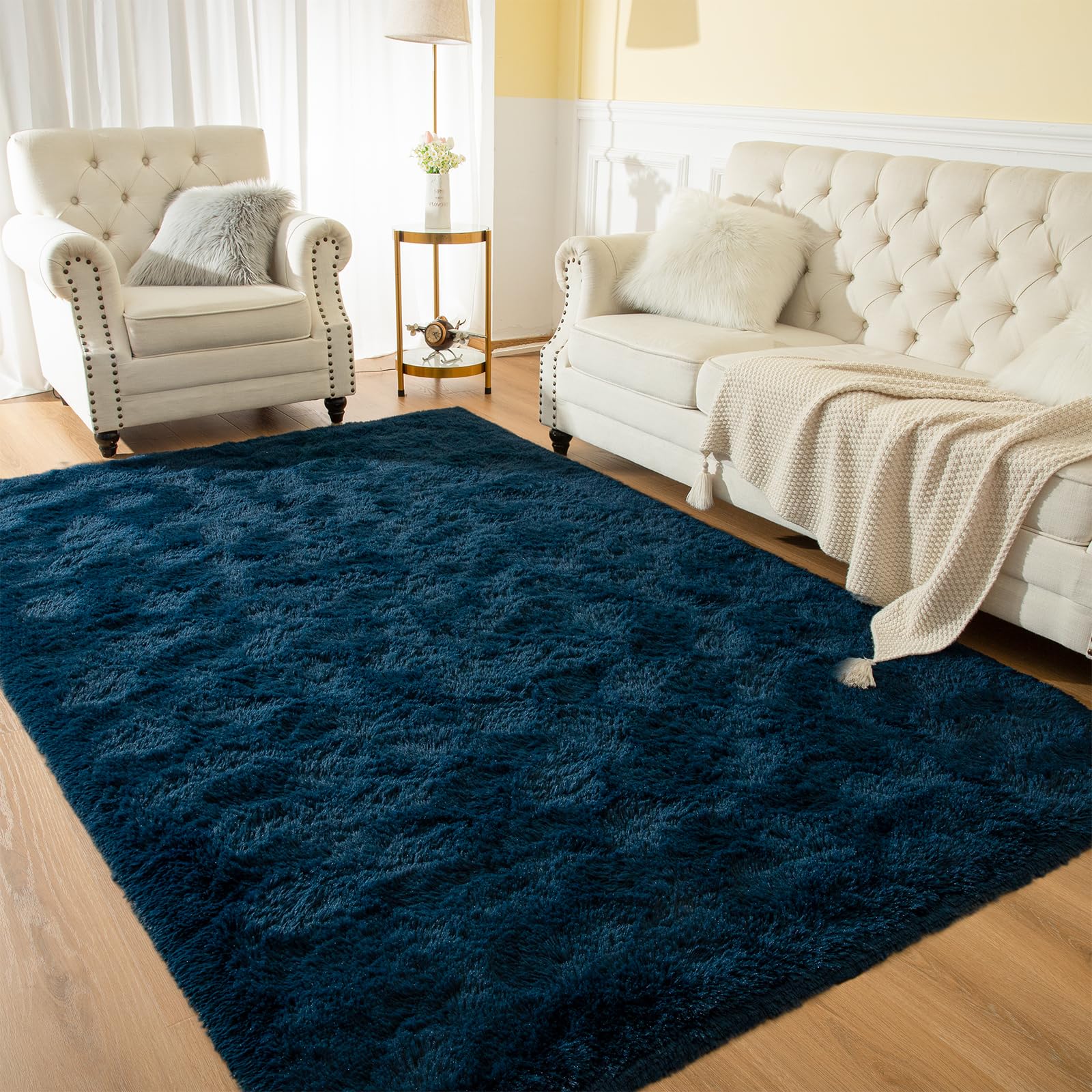 Rug for Living Room 6x9 Feet Area Rug for Bedroom Super Soft Shaggy