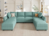 Sectional Couch with Storage Modern Modular Couch U Shaped Sectional Sofa for