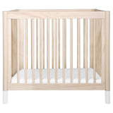 Gelato 4-in-1 Convertible Mini Crib in Washed Natural and White, Greenguard Gold