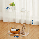 Acrylic Narrow Console Table - 2-Tier Clear Entry Desk for Entryway & Living Room