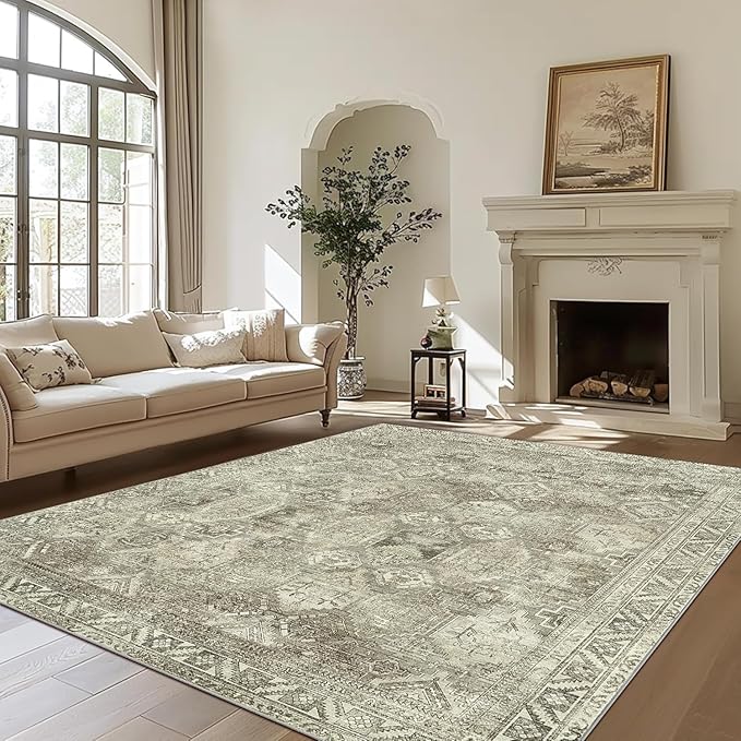 Ultra-Thin Foldable Low Pile Machine Washable Rug