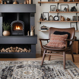 Puino 9x12 Washable Vintage Rug: Oriental Rugs for Living Room Non Slip Backing Stain Resistant Large Indoor Carpet for Bedroom Area Rug Dining Room Decor(Black,9x12FT)