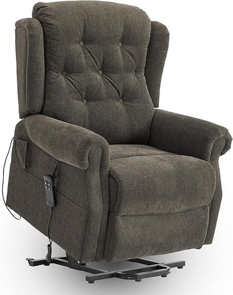 9199 Elegant Lay Flat Lift Chair for Elderly Recliner with Dual Motors Power Lift Recliner