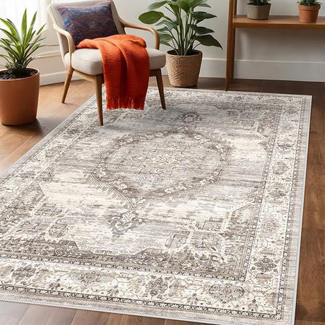 9x12 Living Room：Machine Washable Rug - Soft Carpet for Bedroom - Waterproof Stain