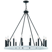 Farmhouse Vintage 16 Lights Wagon Wheel Chandelier Lighting | Modern Hanging Lights
