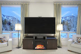 Carson Fireplace TV Stand for TVs up to 70 Inch, Replaceable Electric Fireplace Insert Heater,