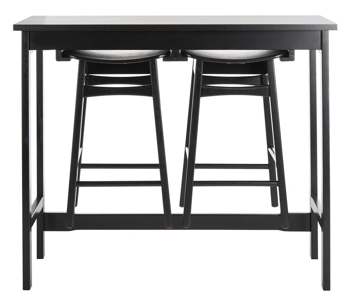 Home Collection Colbie Black Storage Rack 3-Piece Pub Set