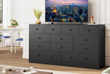 Dresser for Bedroom,12 Drawer Dressers & Chests of Drawers