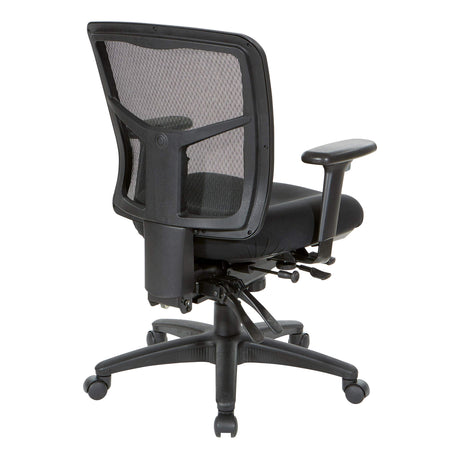 Grid Breathable Mesh Manager's Office Chair with Adjustable Seat Height, Multi-Function